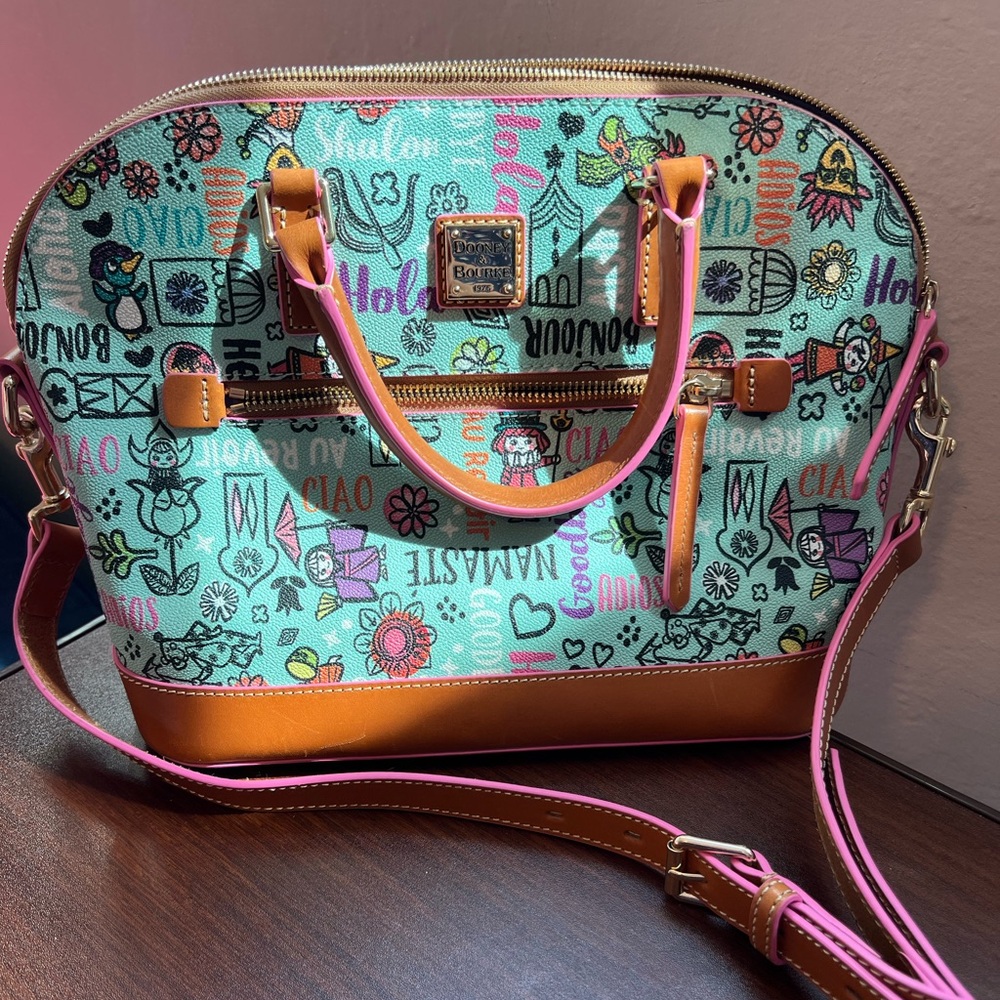 Dooney & Bourke Disney Park It’s a Small World 50th Anniversary Purse